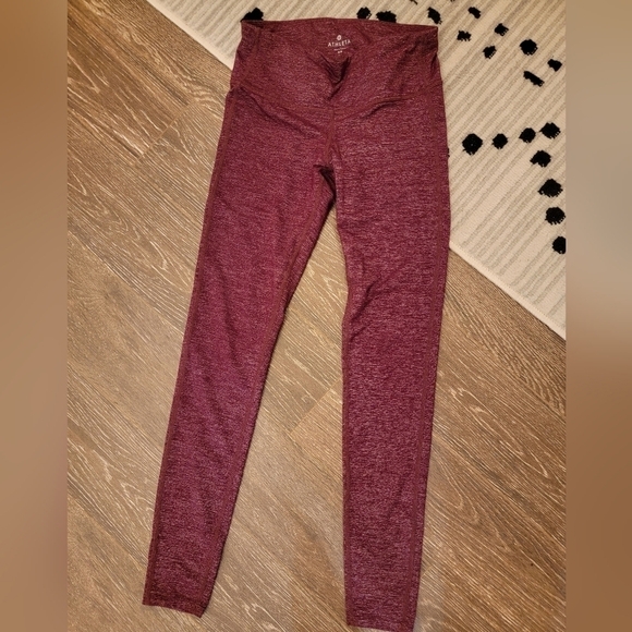 Athleta size‎ XS Burgundy Leggings NWOT - Picture 3 of 6